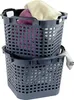 GreenLife Uni-Korb 25 kg, 3 Stück, drehstapelbar, grau Produktbild-Vorschau 7