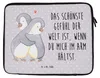 Mr. & Mrs. Panda Laptop Hülle Pinguine Kuscheln 33 x 42 cm Produktbild-Vorschau 1