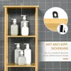 kleankin Mobile da bagno Mobile alto da bagno con 3 ripiani Anteprima dell’immagine prodotto 7
