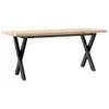 The Living Store Couchtisch X-Gestell 110x40x45,5 cm Produktbild-Vorschau 3