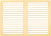 A flat lay image of an open notebook with lined pages. Anteprima dell’immagine prodotto