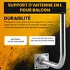 Extralink Support mural pour antenne 250 × 400 mm, acier Voir les images du produit 4