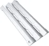 A single stainless steel grill heat shield with multiple slots. Produktbild-Vorschau