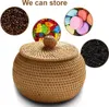 Aufbewahrungskorb aus Weide mit Deckel – Rattankorb – Produktbild-Vorschau 5