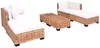 vidaXL Sofagarnitur 16-tlg. Natürliches Rattan Produktbild-Vorschau 8