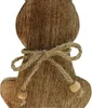 Holzhase Mangoholz Osterdeko Natur 18,5cm Jutekordel Produktbild-Vorschau 2