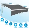 Fiqops tenda da sole tenda da sole a braccio pieghevole Anteprima dell’immagine prodotto 2