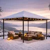 Pavillon Schutzhaube 3x3m Nizza Wasserdicht Transparent Produktbild-Vorschau 9