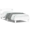 vidaXL Struttura letto con testiera bianca 100x200 cm in Anteprima dell’immagine prodotto 1