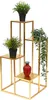 DanDiBo Escalier pour fleurs Métal doré 82 cm Escalier pour Voir les images du produit 1