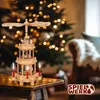 Kerstpiramide Hout 35x20x20cm Kaarsen 3 Etages Productafbeelding-voorbeeld 2