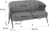 2er-Sofa MCW-P30, Zweisitzer Polster-/Lounge-Sofa Couch Produktbild-Vorschau 12