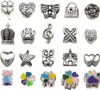 A collage of various silver and colorful charms for jewelry making. Náhled obrázku produktu