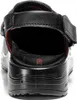 A rear view of a black clog. Produktbild-Vorschau