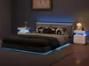MODFU 2dílný noční stolek s LED osvětlením a zásuvkami, Náhled obrázku produktu 3