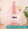 Alavya Home Baldacchino in tulle (poliestere) con pompon - Anteprima dell’immagine prodotto 4