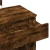 Schminktisch mit LED-Beleuchtung Räuchereiche 100x40x130 cm Produktbild-Vorschau 10