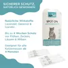 Marketing image for OptiPet Spot On antiparasitic treatment for cats, showing product packaging and descriptive text. Produktbild-Vorschau
