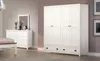 Möbilia Kleiderschrank | 4 Türen, 2 Schubladen | Kiefer Produktbild-Vorschau 5