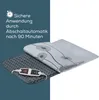 A heating pad with a controller and a folded heating pad with a floral pattern. Produktbild-Vorschau
