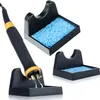 A soldering iron and two soldering iron stands are displayed against a white background. Náhled obrázku produktu