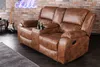 2er Kinosessel HOLLYWOOD antik braun mit Cupholder Produktbild-Vorschau 3