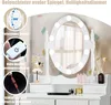 COSTWAY Coiffeuse avec 10 lampes LED, coiffeuse avec miroir Voir les images du produit 3