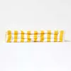 HOMESCAPES cuscino di seduta a strisce larghe giallo 40 x Anteprima dell’immagine prodotto 5