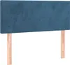 vidaXL Boxspringbett mit Matratze Dunkelblau 120x200 cm Produktbild-Vorschau 5