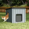COSTWAY Katzenhaus Outdoor Winterfest, Isolierte Produktbild-Vorschau 2