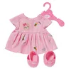 BABY born Bärenkleid - rosa Kleid für Teddybär oder 43cm  Produktbild-Vorschau 1