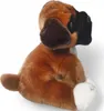 A plush toy boxer dog sitting on a white background. Náhľad obrázku produktu