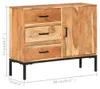 vidaXL Sideboard 88x30x73 cm Akazie Massivholz Produktbild-Vorschau 7