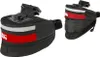 M-Wave Borsa da sella 1Tilburg L,8 litri nero/rosso Anteprima dell’immagine prodotto 1