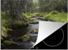 KitchenYeah© Herdabdeckplatte Fluss mit Felsblöcken im Produktbild-Vorschau 1