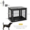 Pawhut Home Klec pro psy 2 Door Pet Cage MDF Metal Black Náhled obrázku produktu 3