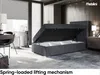 MEBLINI Boxspringbett mit Bettkasten - Gepolstert Produktbild-Vorschau 3
