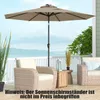 COSTWAY 300cm Sonnenschirm mit Solar-LED-Beleuchtung Produktbild-Vorschau 9