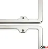 Kennzeichenhalter Nummernschildhalter Satz Chrom Edelstahl Produktbild-Vorschau 4
