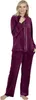 RAIKOU Damen Velours Freizeitanzug Hausanzug Sportanzug Produktbild-Vorschau 1