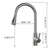 A diagram of a kitchen faucet with dimensions. Náhled obrázku produktu