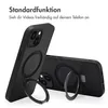 Accezz Ring Stand Backcover mit MagSafe iPhone 13 - Schwarz Produktbild-Vorschau 2