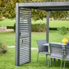 sweeek - Verstellbare Lamellenwand 100cm für die Pergola Produktbild-Vorschau 6