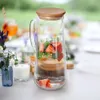 Szklany dzbanek Orion | szklany dzbanek z pokrywką z drewna Podgląd zdjęcia produktu 2