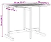 vidaXL Skládací balkonový stůl 90x60x72 cm z masivního Náhled obrázku produktu 8