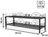 Schuhregal Mi-2 Regal 92 cm Schuhschrank 21236 Schuhablage Produktbild-Vorschau 2