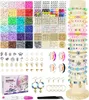 Perlen zum Auffädeln, 1000+ Stück Perlen Set, 6mm Polymer Produktbild-Vorschau 1