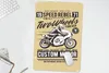 MuchoWow® Mauspad Mousepad Motorrad - Briefe - Jahrgang Produktbild-Vorschau 5