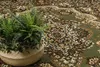 A close-up of a rug with a potted plant. Voir les images du produit