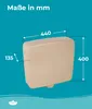 Calmwaters® Spülkasten Beige mit Spül-Stopp-Funktion, 6-9 Produktbild-Vorschau 5